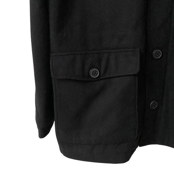 Kenneth Cole New York Wool-Blend Black Field Jacket Quilted Lined XL - Picture 4 of 15